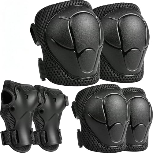 Kids Protective Gear Set, Knee and Elbow Pads with Wrist Guards for Ages 3-8...
