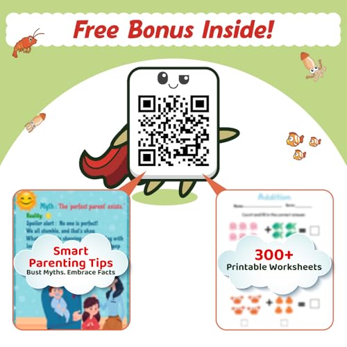 Image of 200+ Mazes & Puzzle Activity Book for Kids Ages 3-7, Fun and Challenging Picture Puzzles with 500+ Free Printable Worksheets & Parenting Tips