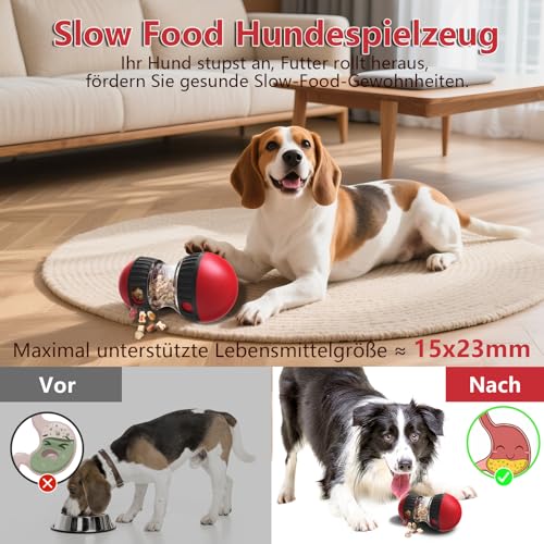 Dufuso Hundespielzeug Intelligenz, Slow Feeder für Hunde zur Verbesserung der Verdauung, Unterhaltsames Interaktives Hundespielzeug zur Futterausgabe, Entfesseln Sie Spaß und Snacks