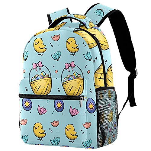 Sac à dos de voyage avec porte-bouteille fille garçon motif Pâques