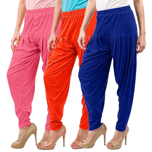 Image of Buy That Trendz Patiala Salwar for Women Relaxed Fit Viscose Patiyala Salwar Harem Bottom Pants