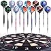 WIN.MAX Darts Plastic Tip - Soft Tip Darts Set - 12 Pcs 18 Gram with 100 Extra Dart Tips 12 Flights Flight Protectors and Wrench for Electronic Dart Board