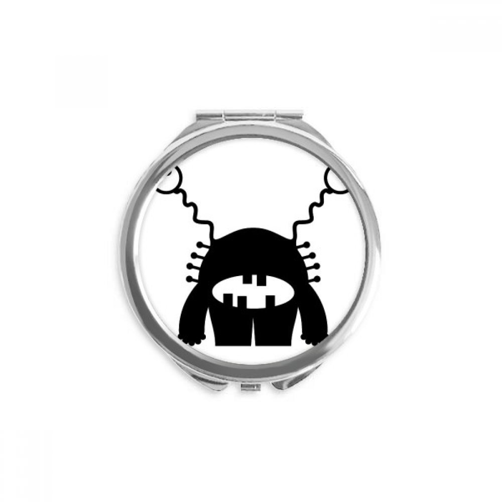 Espejo redondo portátil para retoques rápidos, modelo DIYthinker universo alien de bolsillo 5