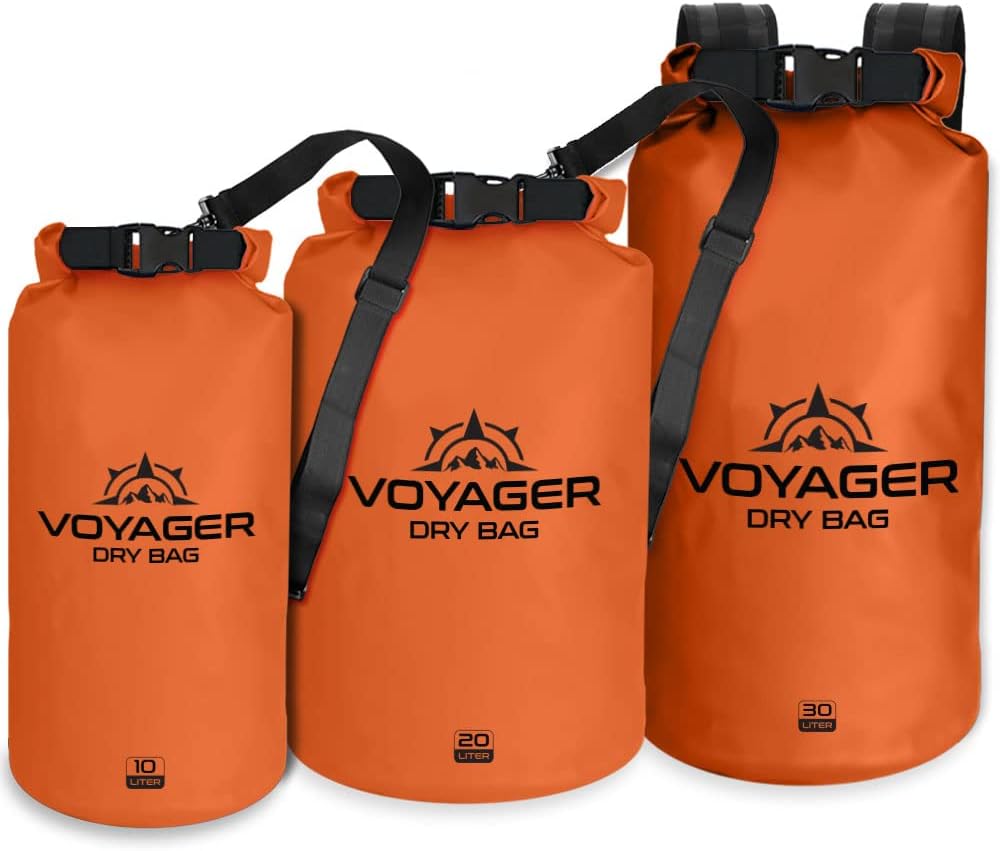 EcoGear FX Heavy Duty Waterproof Dry Bag Voyager Series – Durable Roll Top Compression Bag –Kayaking, Rafting, Boating, Hiking, Fishing and Camping - Image 2