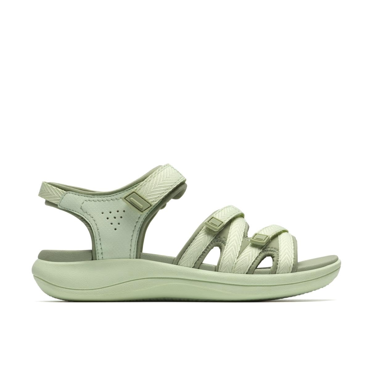 Clarks Mira Madi Womens Light Olive Comb, 6.5