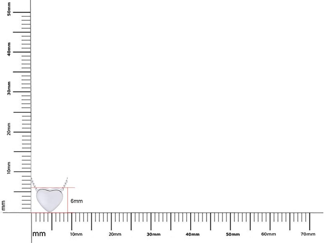 AFFY Minimalistic 925 Sterling Silver Tiny Silver Floating Heart Pendant Necklace 18" - Image 6