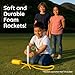 6 Pack Glow-in-The-Dark Foam Rockets - Botabee Stomp Rocket Refills - Outdoor Toy Set - 6.5 Inch Length - Exciting Universal-Fit Replacement for Rocket Launcher for Kids - Safe Foam Design
