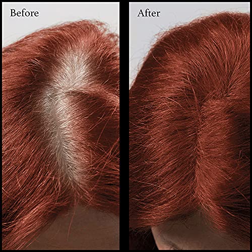 Hair Root Touch Up Powder – Root Cover Up Hair Powder – 11 True-To-Nature Root Concealer Shades – Zero Fragrance, Talc Or Parabens – Hair Cover Hairline Powder By Nubeauti (With Brush, Brick Red) #TOP2