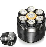 Dyoonoer 7D Electric Head Shavers for Men - Cordless Waterproof Rotary Razor Head Shavers for Bald Head with LED Display, Wet/Dry Use - Ideal for Sensitive Skin, Travel & Idea Gifts