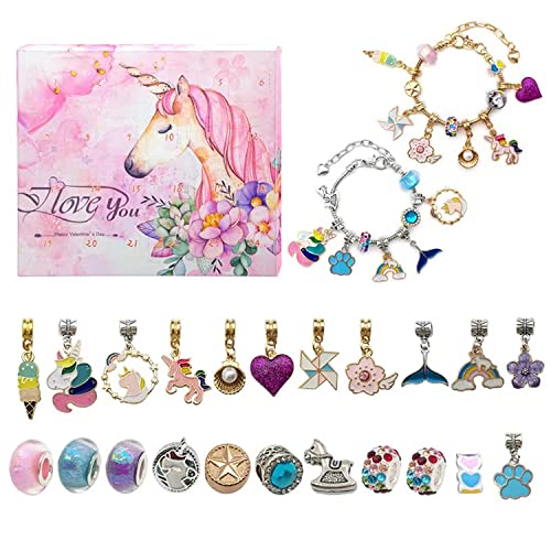 Calendrier de l'Avent pour adolescentes et femmes 2022 avec 24 bijoux, collier, bracelet, boucles d'oreilles Cover