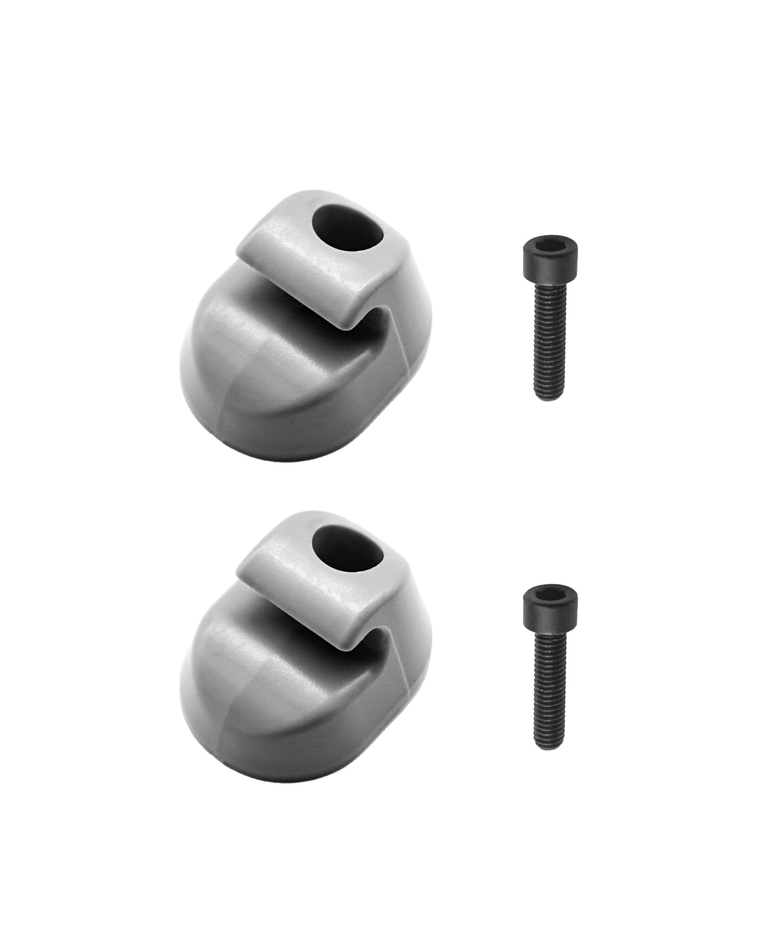 2Pcs Sun Visor Clip Pair Gray Interior-Bone Fits for Kenworth Peterbilt Interior, Replace Part Number S16-1023-661(F01377-2)