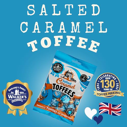 Walkers' Nonsuch Salted Caramel Toffees | with Butter & Whole Milk | Imported from the UK | Traditional British Candy | Individually Twist Wrapped Toffee | 5.29 Oz (150g) - image 2
