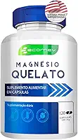 Magnesio Quelato 500mg 100% Puro Maxima Absorção 120 Cáps Ecomev 2 Meses