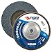 Weiler 50843 Big Cat High Density Abrasive Flap Disc, Type 27, Threaded Hole, Phenolic Backing, Zirconia Alumina, 7" Dia., 40 Grit, Made in the USA