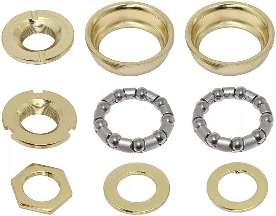 for Bottom Bracket Set Gold for 1 PC Crank 5/16x9 Bike Bicycle.