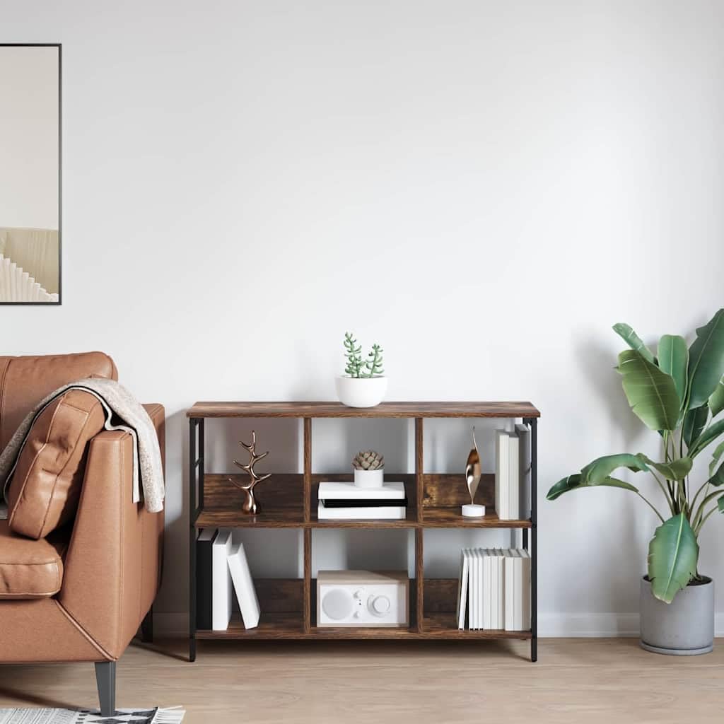 Generisch Bücherregal Geräucherte Eiche 102 x 32 x 72,5 cm Holzwerkstoff,Möbel,Regalsysteme,Bücherregale Bücherschränke-884014