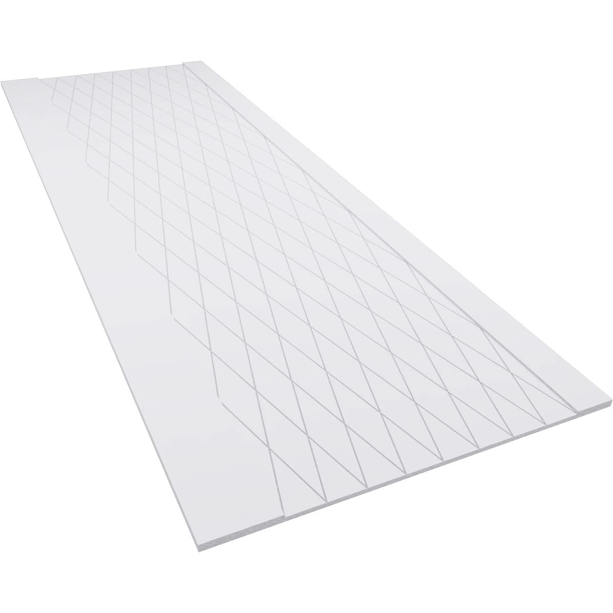 Ekena Millwork WPK32X94LDM 94 1/2in W Linked Diamond PVC Wainscot Paneling Kit, 32in H, 21 Square Feet- INCOMPLETE, BOX 1 OF 2