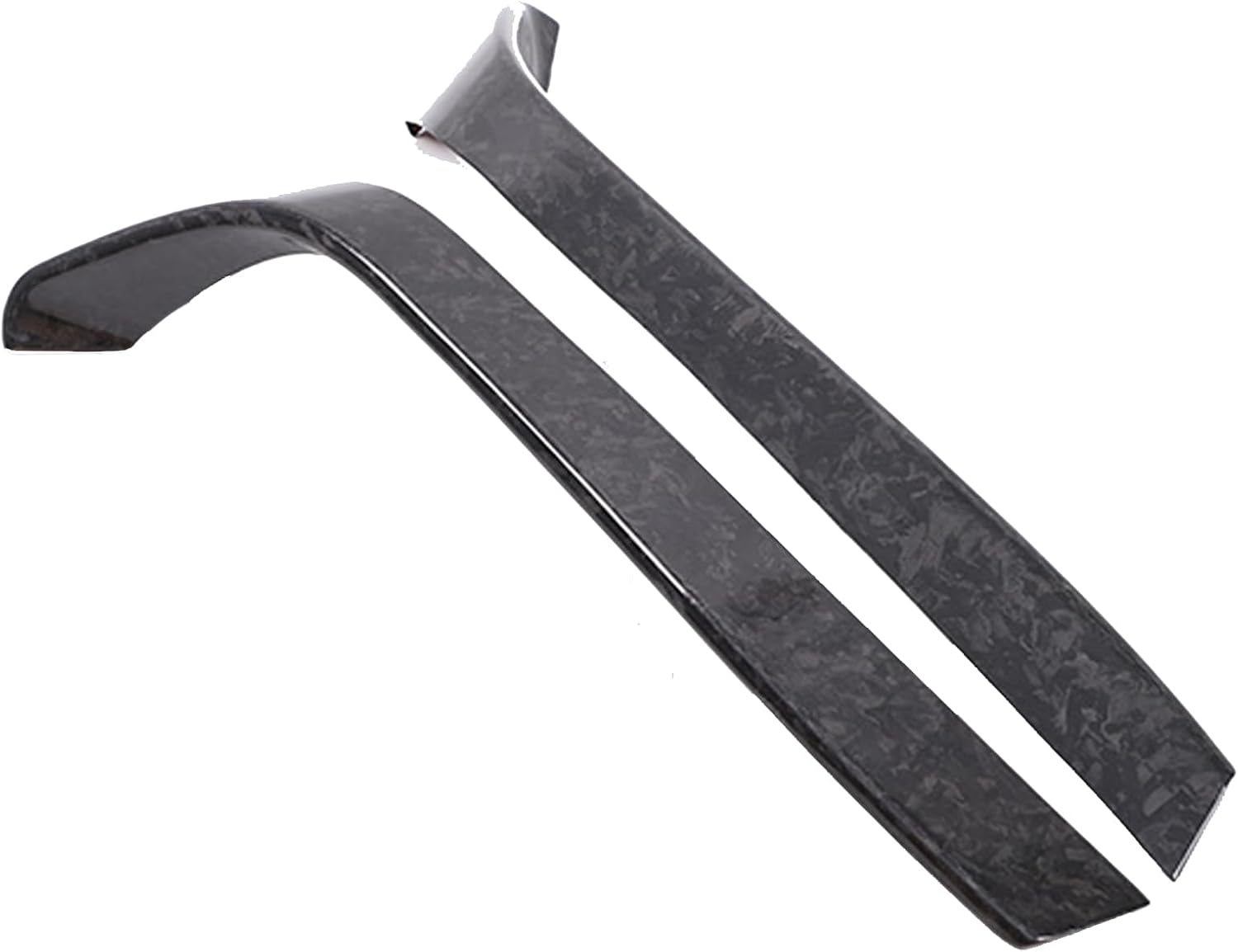 Compatible with Toyota Supra GR A90 A91 MK5 2019 2020 2021 2022 2023 2024 2025+ Car Front Fog Lamp Downlight Decorative Strip Black Real Carbon Fiber (Red Carbon Fiber)