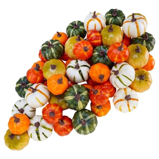 27+ Creative Pumpkin Wreath Ideas to Celebrate Fall 3 Winlyn 56 Pcs Assorted Mini Artificial Pumpkins Fall Harvest Pumpkins Foam Pumpkins Decorative Faux Pumpkins for Fall Wedding Halloween Autumn Holiday Thanksgiving Kitchen Table Bowl Filler Décor