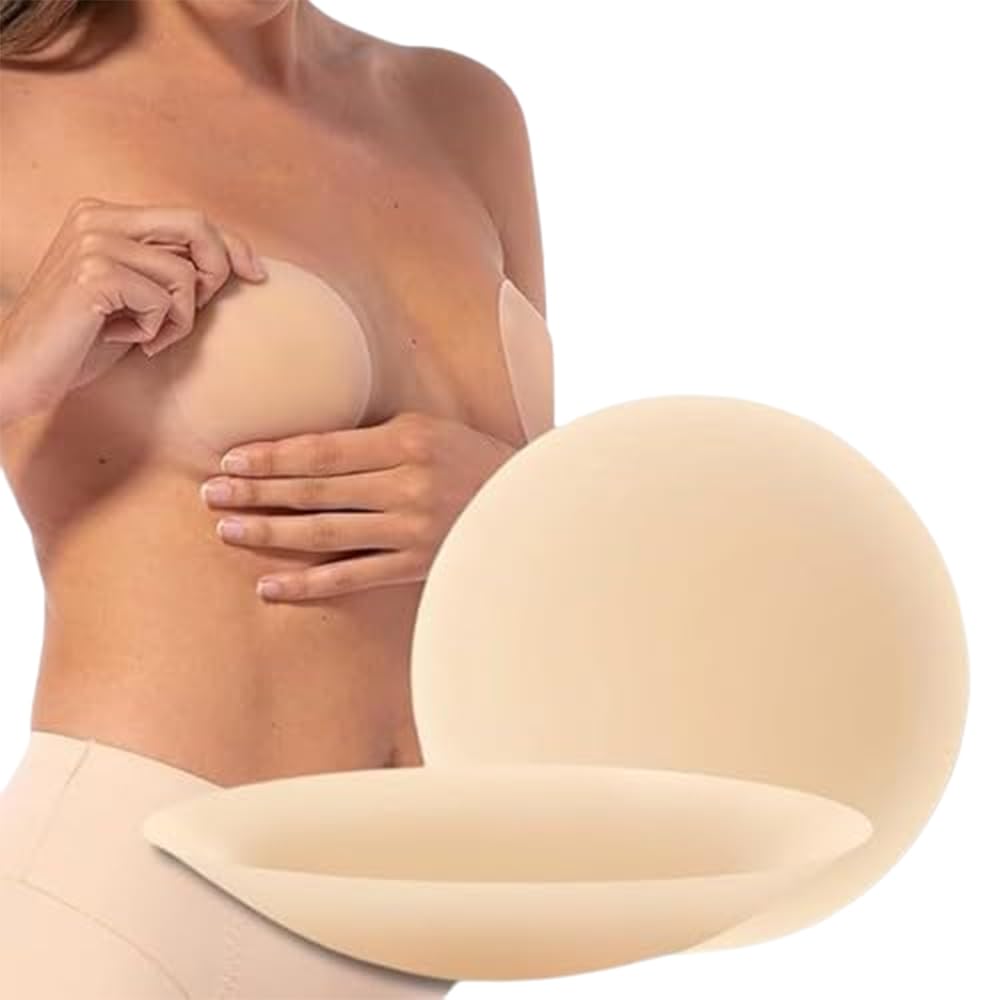 MISHAN 8CM Wide Nipple Covers| Medical Grade Silicone Adhesive| Reusable | Breast Nipple Pasties or Petals for Women
