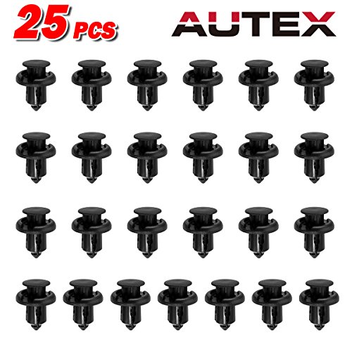 PartsSquare 25 Front Fender Clip Retainer Bumper Rivet Replacement for 91503-SZ3-003 0.78/0.5/0.39 inch