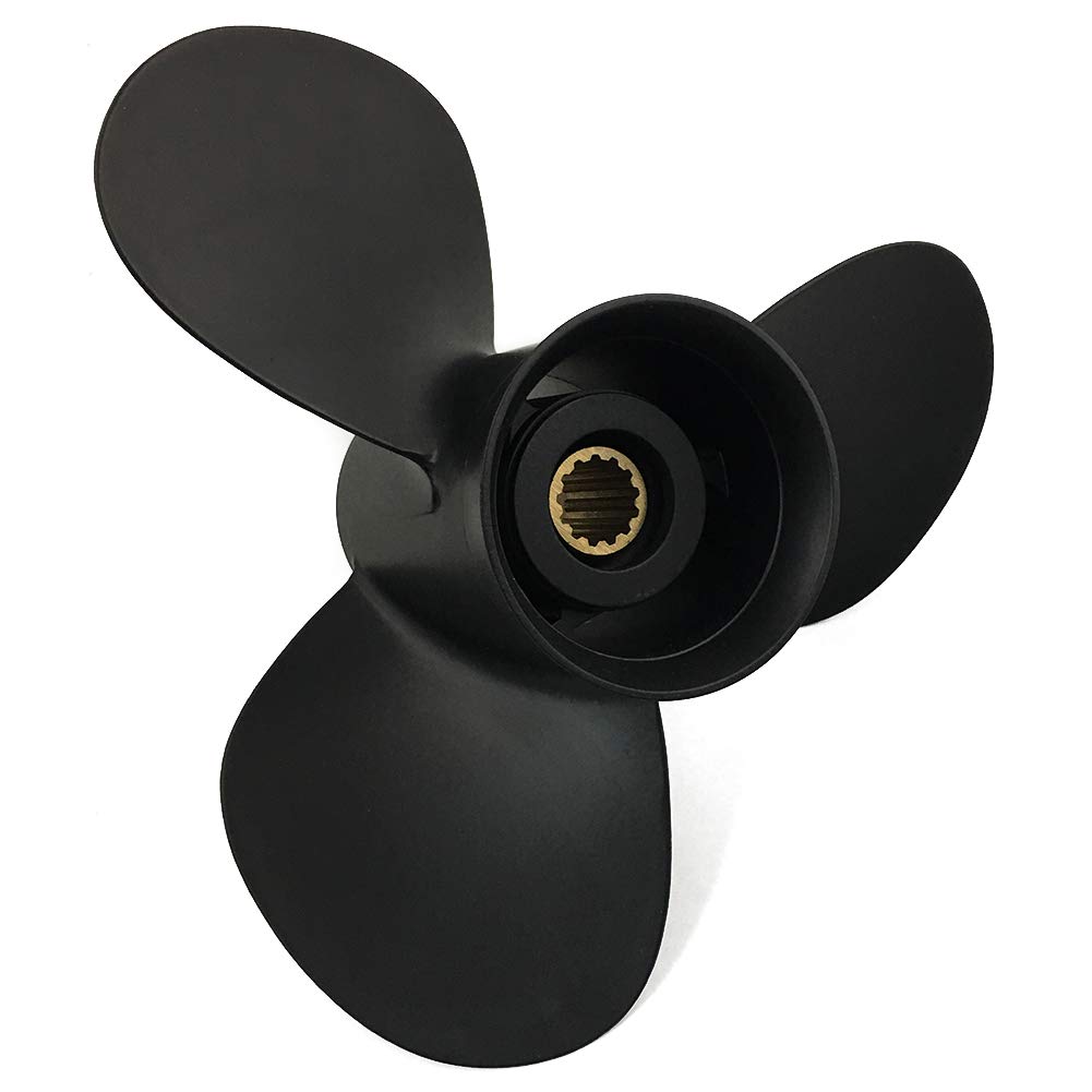 Capitán Propeller Fit Tohatsu Motores fueraborda 35-50HP Aluminio 13 Dientes Spline RH