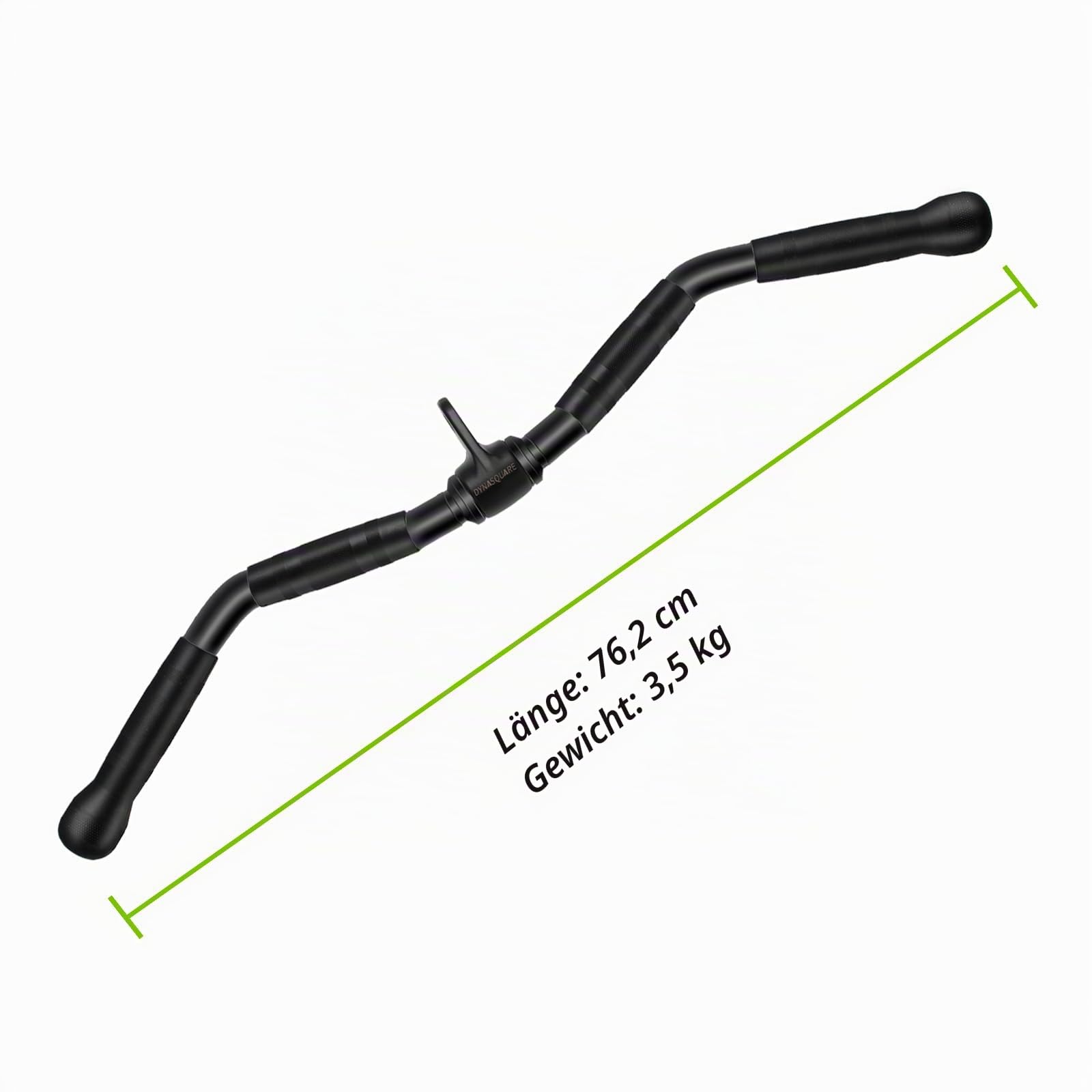 Kombination LAT-Zugzubehör, Seilzuggerät-Zubehör mit Curl- und Zugstange, passend für die meisten Fitnessgeräte, gefertigt aus robustem Vollstahl