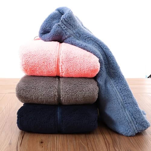 CECORC Mommy and Me Fleece Jacket for Boys and Girls, Soft & Cozy Full-Zip Flannel Coat, Winter Warm Stand-Collar Outerwear3