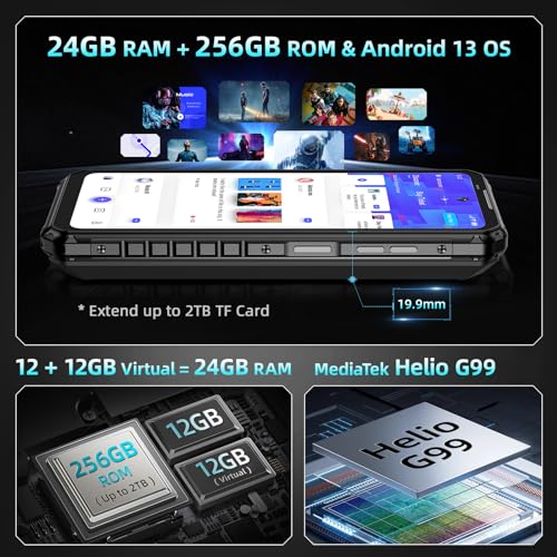 IIIF150 B2 Ultra Outdoor Smartphone (2023), 15000mAh Android 13 Outdoor Handy Ohne Vertrag,...