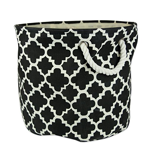 DII CAMZ36065 Collapsible Polyester Storage Basket or Bin with Durable Cotton Handles, Home