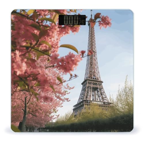 Báscula Digital de Baño FekiLoot con Diseño Torre Eiffel miniatura 1