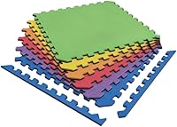 Vista 1 de Norsk - Alfombrillas de espuma de 1/2 pulgada reversibles de doble cara para gimnasio en casa - Baldosas de espuma EVA entrelazadas