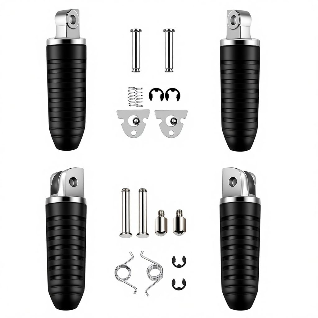 Motorcycle Footpegs, Front & Rear Foot Rest Foot Peg Footrests FIts for Suzuki DL650 V-Strom 650 GSX1300R 2008-2012, 2010