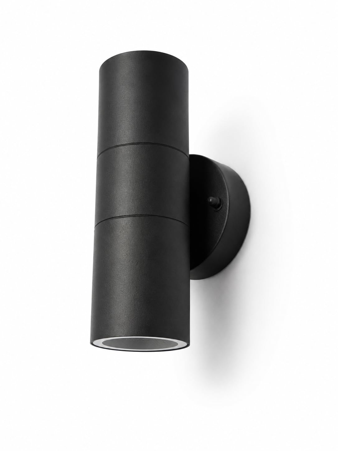 Outdoor Up Down GU10 Wall Light IP65 Waterproof Mains Powered Black