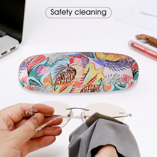 Image of PERFECTSIGHT Hard Shell Eyeglasses Case, PU Leather Protective Glasses Case, Cute Eyeglass Case for Women Men Girls