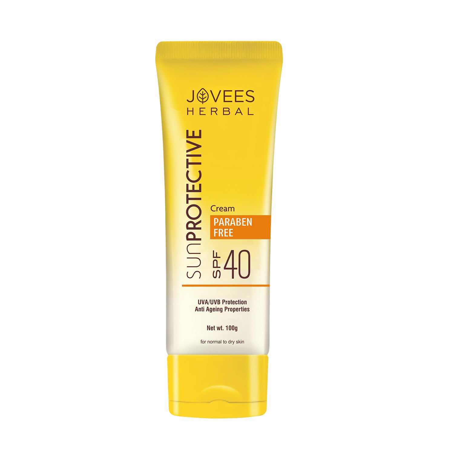 Sponsored Ad - Jovees Herbal Sun Protective Sunscreen SPF 40 | Lightweight, Quick Absorbing and Oil Free - UVA/UVB Protection | Normal to Dry Skin Type | Paraben & Alcohol Free 100g