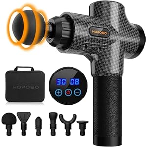 Massage Gun, HOPOSO Massage Gun Deep Tissue Muscle Massager, Professional Handheld Muscle Massage Gun Percussion Muscle…