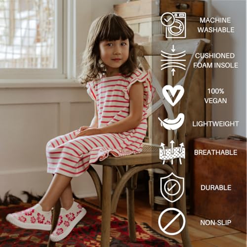 Jack & Lily Canvas Sneakers for Kids - Breathable Toddler Shoes with Non-Slip Sole for Confident Steps - Slip on Shoes for Comfort & Daily Play - Baby Sneakers Keep Little Feet Happy All Day4