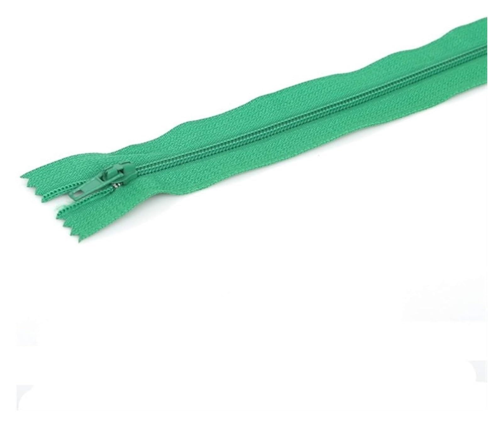 dfEDRd Nylon Coil Zipper by The Yards, 10Pcs 20cm DIY Garment Accessories for Sewing(Green)