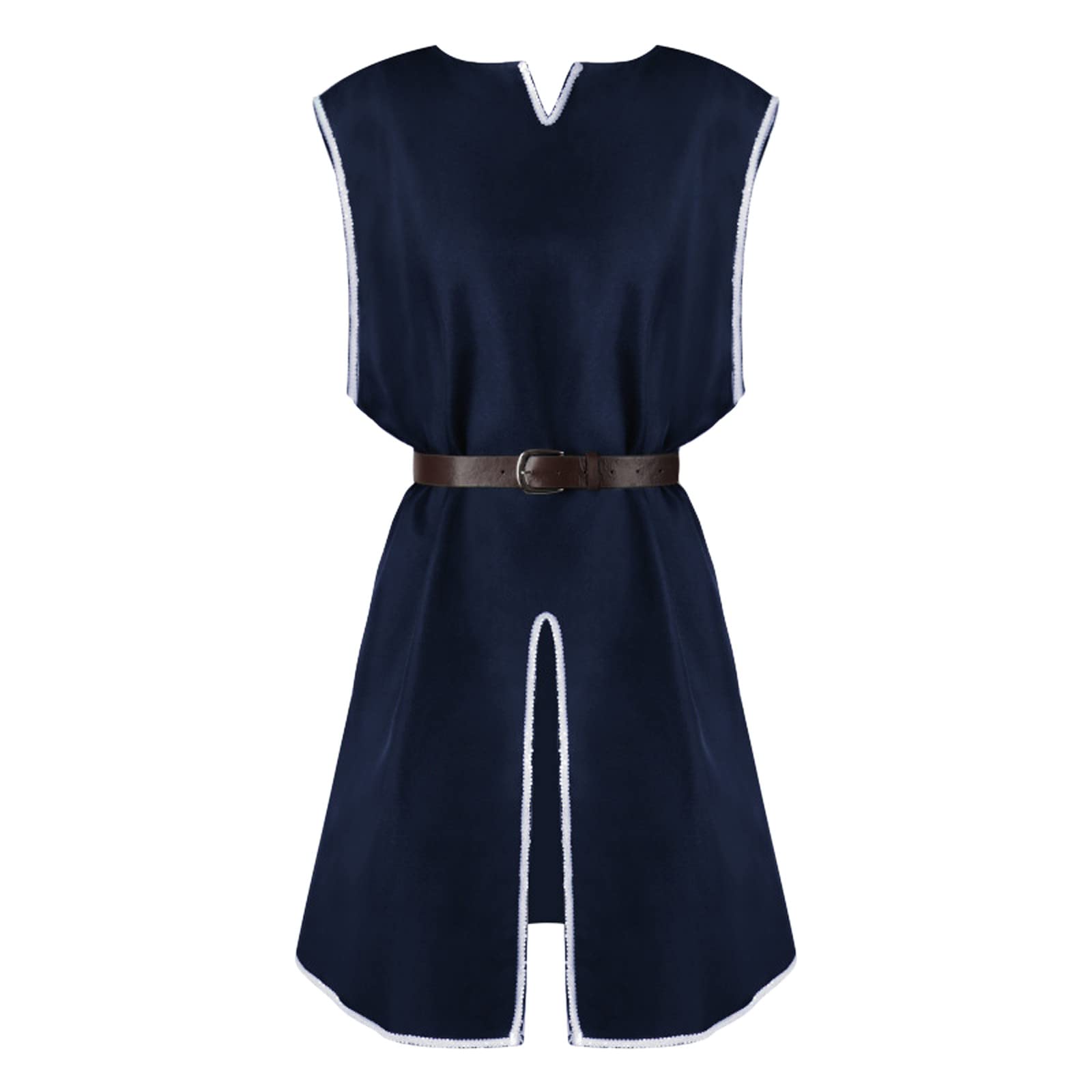 Generisch 2025 Disfraz medieval para hombre, túnica de Halloween, camisas vintage, camisa medieval con cordones, blusa, tops, cosplay, túnica, chaleco, tanques, traje negro