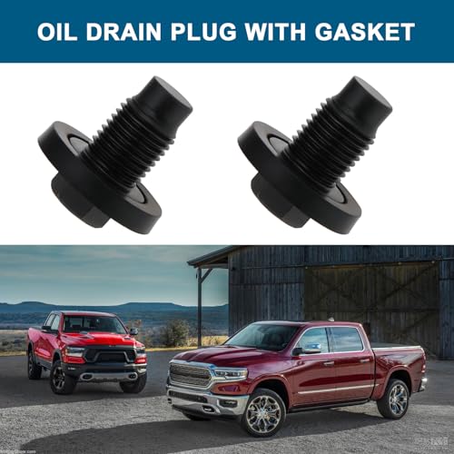 VGOL 2 STK Ölablassschraube mit Dichtung M14x1.5 Kompatibel mit Dodge Ram 1500 2004-2021 Kompatibel mit Jeep Grand Cherokee 2005-2021 Ölablasswannenschraubenschraube