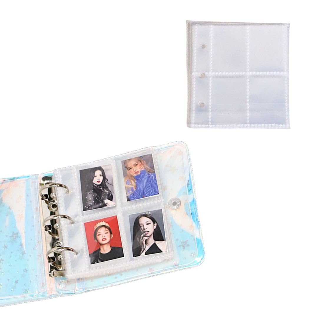 Amazon | 【LINAXYZ】3穴 バインダー 4ポケット 証明写真 切手 シール