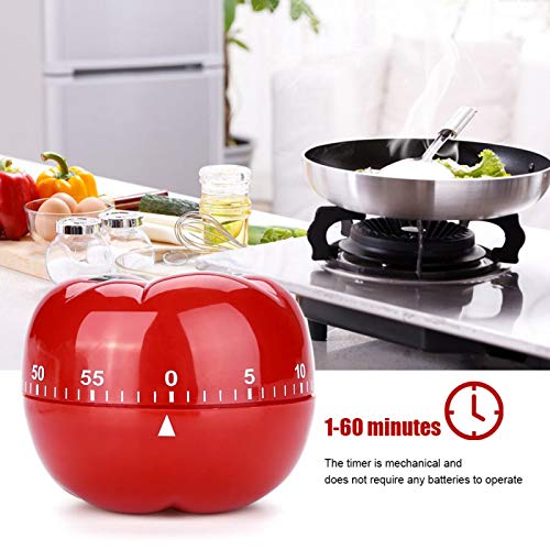 1pcs Kitchen Timer, 60 Minutes Pomodoro Timer Tomato Timer Cartoon Timer for Countdowning in The Kitchen(7.2 * 5.5cm) - Image 3