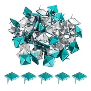 Quarkzman 150 Stück Pyramiden-Nieten Metall