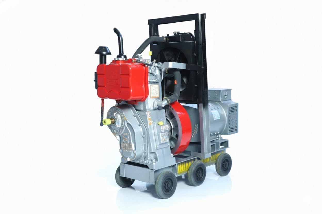 Direct Welding Genrator With 4 Kw Power Output 300 Amp Single Phase Waer Cooling Double Cylender 15 Bph-image-4