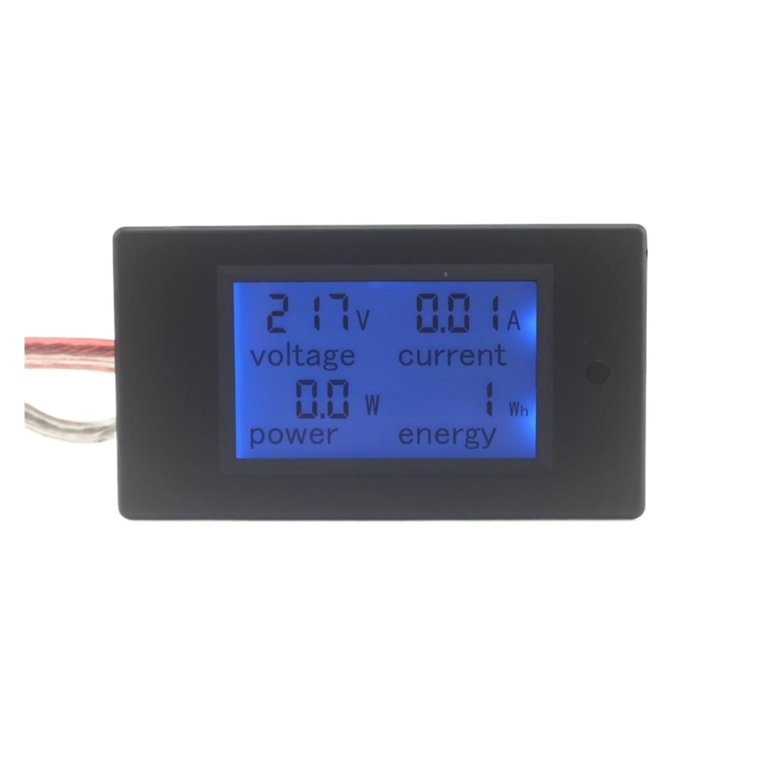 LCD 4IN1 Display Voltage Current Active Power Meter Blue Backlight Panel Voltmeter Ammeter kwh 0-20A 80-260V 50/60HZ
