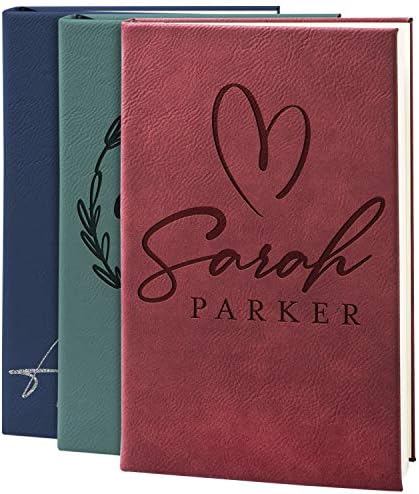 Personalized Leather Journal Notebooks for Women | 12 Design, 9 C...