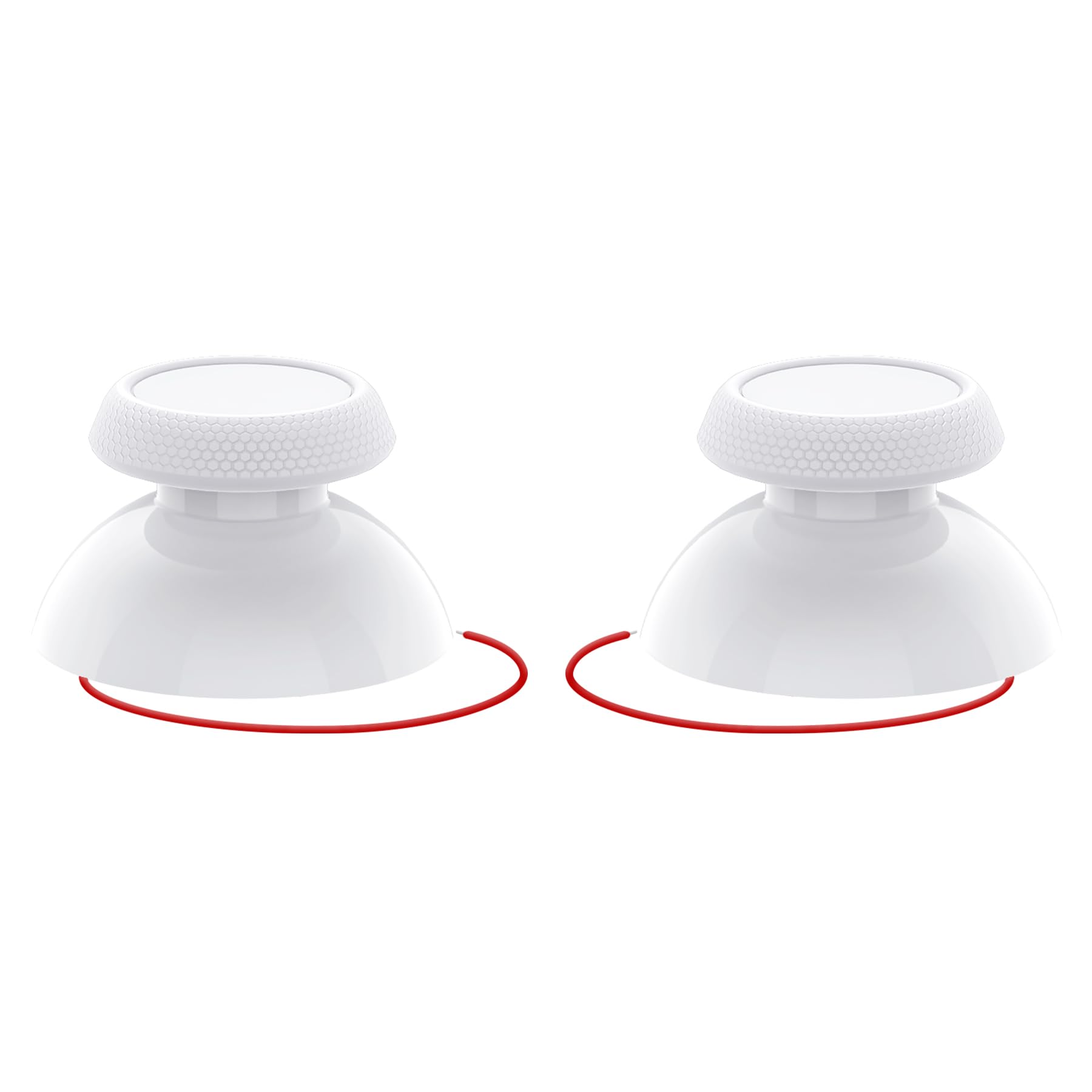 eXtremeRate Joysticks Reemplazables para Steam Deck LCD/OLED Sticks Palancas Analógicos con Función Táctil Original, Diseño de Textura Antideslizante Thumbsticks para Steam Deck OLED/LCD (Blanco)