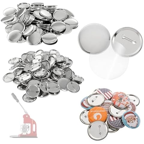 Dyna-Living 200pcs Metal Badge Button Kit Cover
