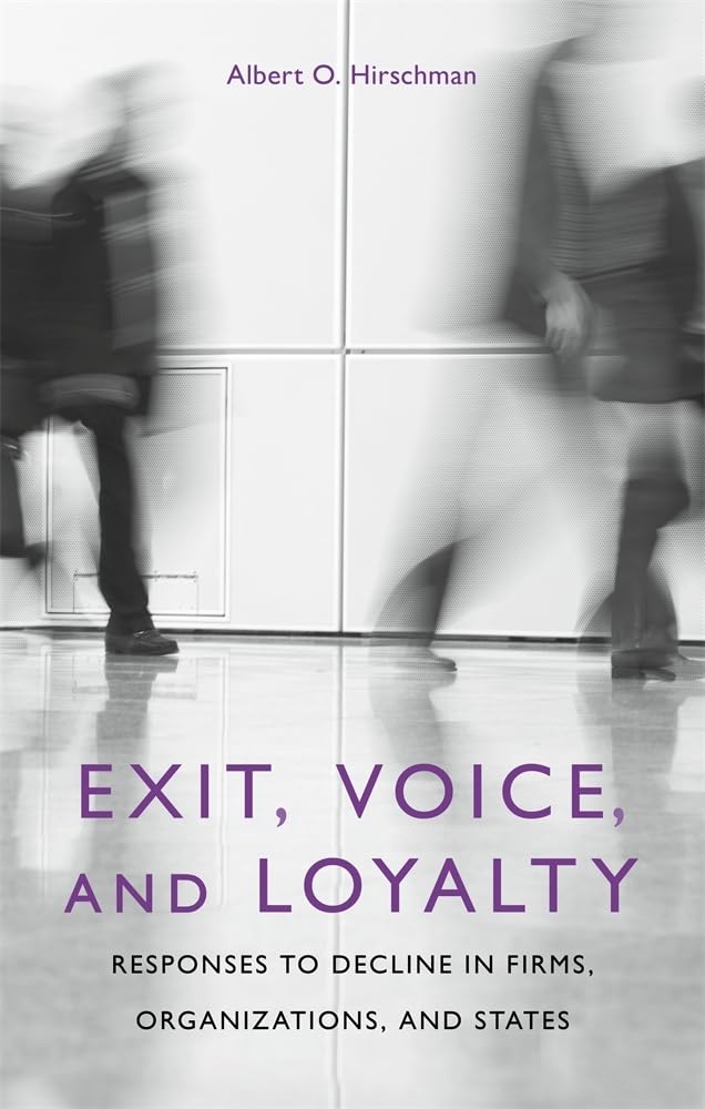 Exit, Voice, and Loyalty: Responses to Decline in Firms
